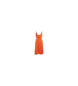 VILA - VILENSA V-NECK S/L ANKLE DRESS/DC/VOL