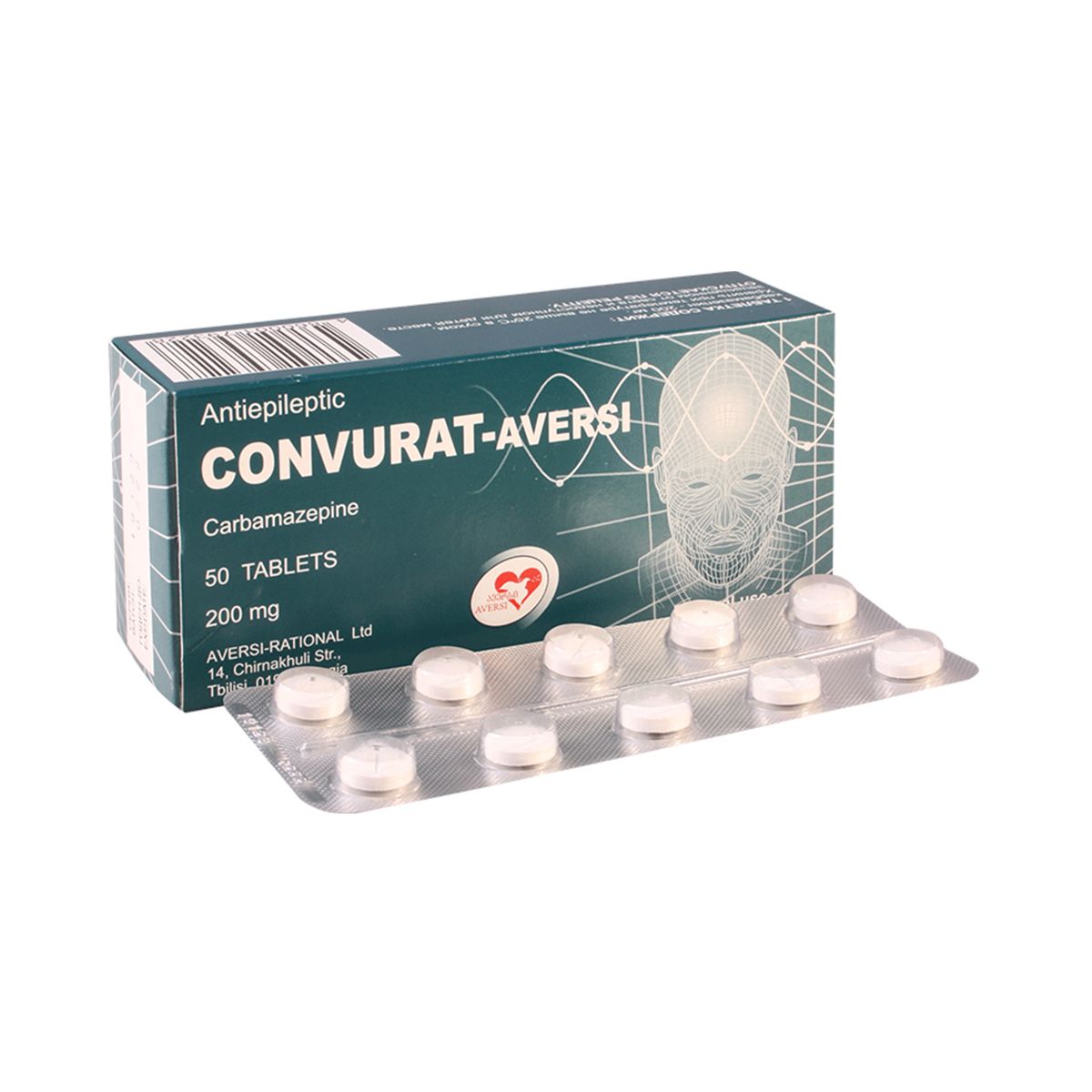 Convurat - კონვურატი ტაბ. 200მგ N50