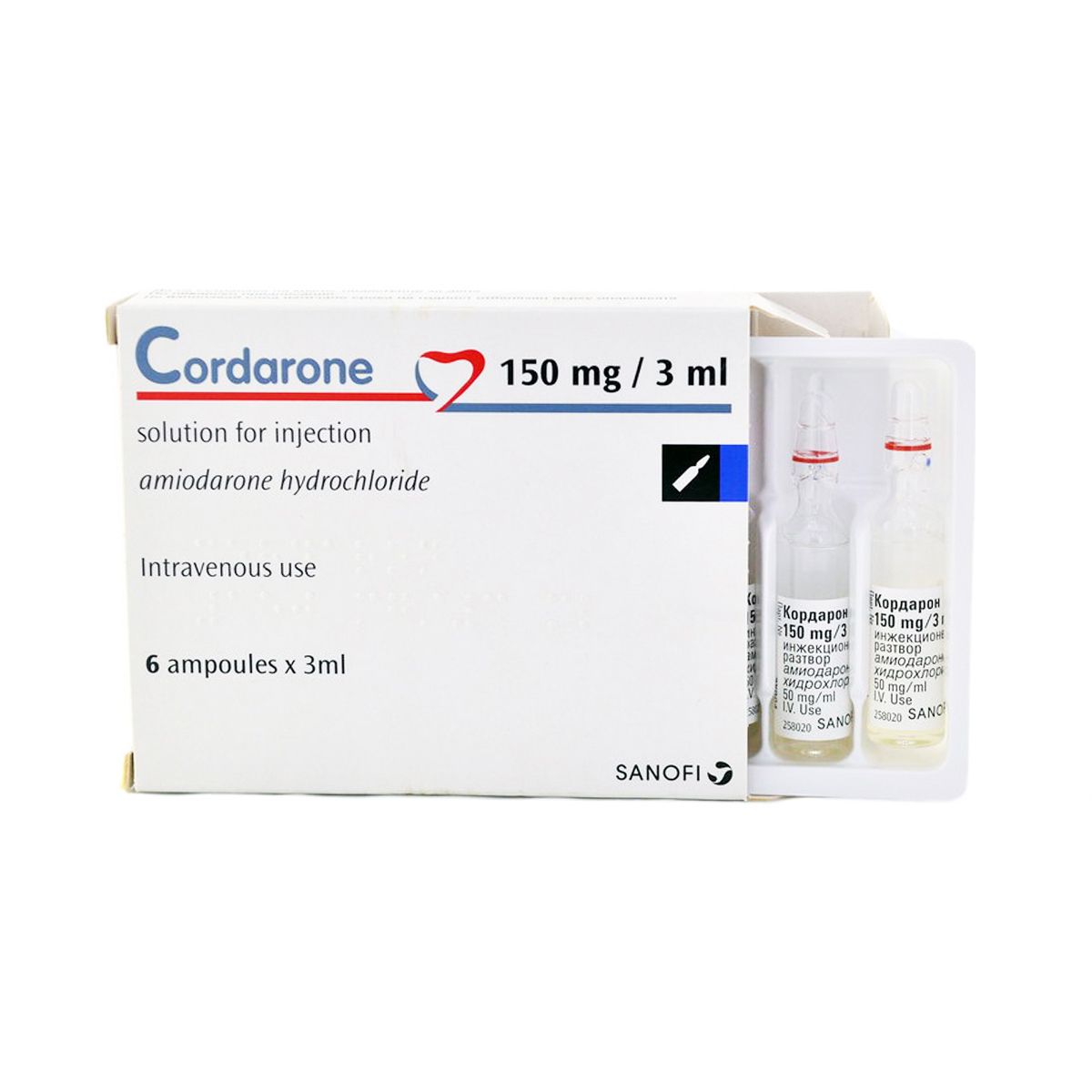 Cordarone - კორდარონი 3მლ 6 ამპულა