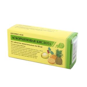 Vitamin c - ვიტამინი C 50მგ 50 ტაბლეტი 