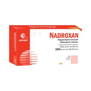 ნადროქსანი - Nadroxan 0.3მლ 10 მზა შპრიცი