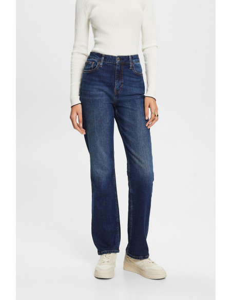 ESPRIT - High-Rise Retro Straight Jeans