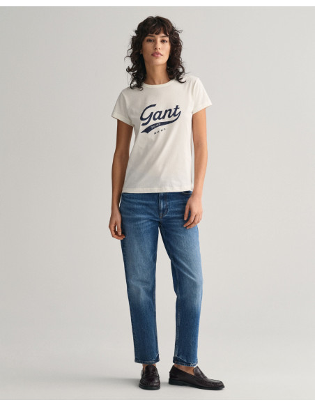 Gant - STRAIGHT CROPPED JEANS