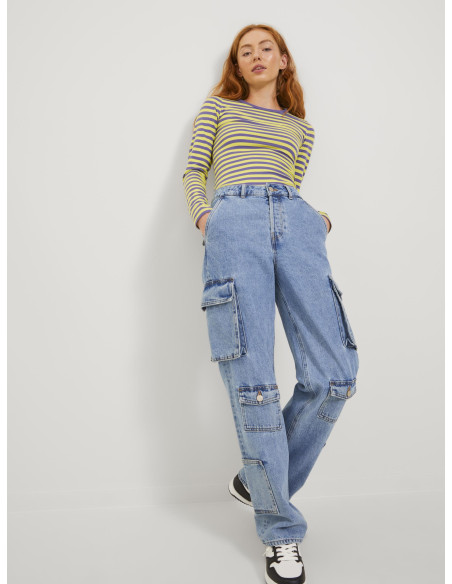 JJXX - JXSOF LOOSE MW CARGO JEANS DNM