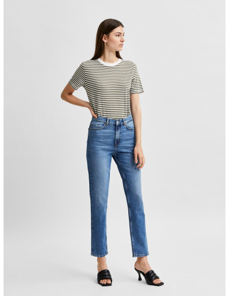 SELECTED FEMME - SLFAMY HW SLIM CHAMBLY BLU JEANS U NOOS