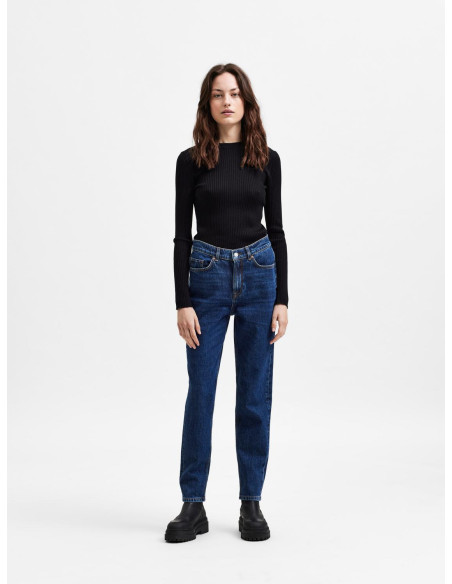 SELECTED FEMME - SLFAMY HW SLIM ROW BLUE JEANS U NOOS