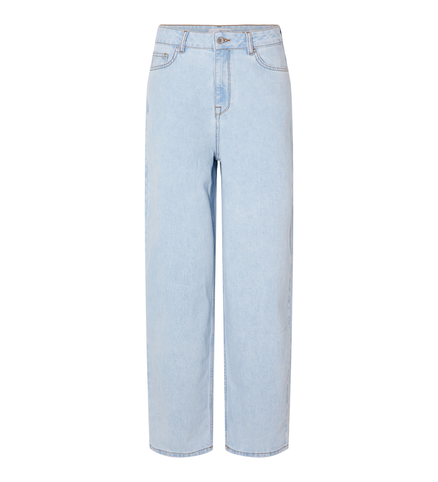 SELECTED FEMME - SLFHAZEL HW LIGHT ICE BLUE BARREL JEANS