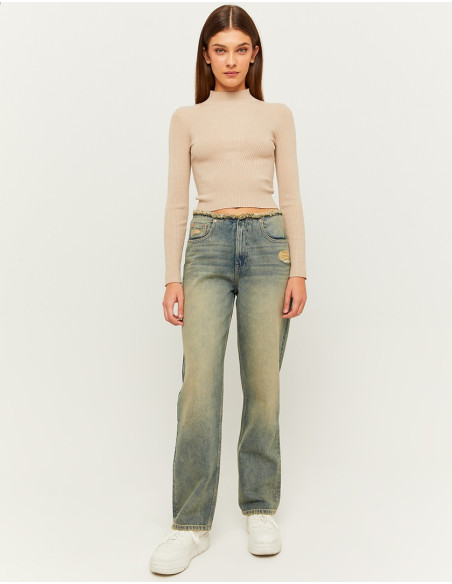 Tally Weijl - STRAIGHT JEANS WITH REMOVED WAISTBAND