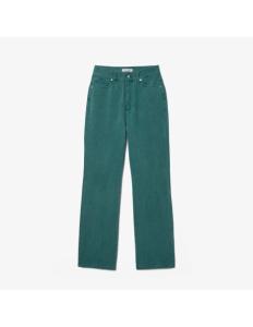 Lacoste - WOMEN'S STRAIGHT LEG ECO-DYED COTTON DENIM JEANS