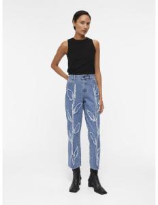 OBJECT - OBJMOJI FRAY MW ANKLE JEANS E AW FAIR 23