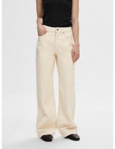 SELECTED FEMME - SLFALICE-TIANA HW WORK WHITE WIDE JEANS