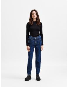 SELECTED FEMME - SLFAMY HW SLIM ROW BLUE JEANS U NOOS