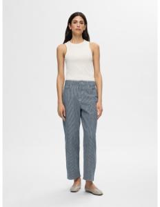 SELECTED FEMME - SLFBELLA-MYRA HW STRIPE BARREL JEANS