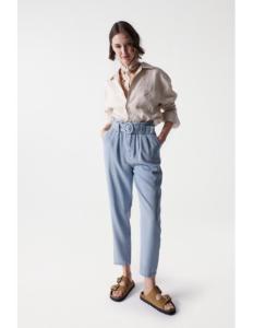 Salsa Jeans - BAGGY LIGHTDENIM TROUSERS WITH BELT