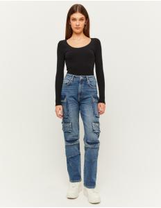 Tally Weijl - MID WAIST MULTIPOCKET CARGO JEANS