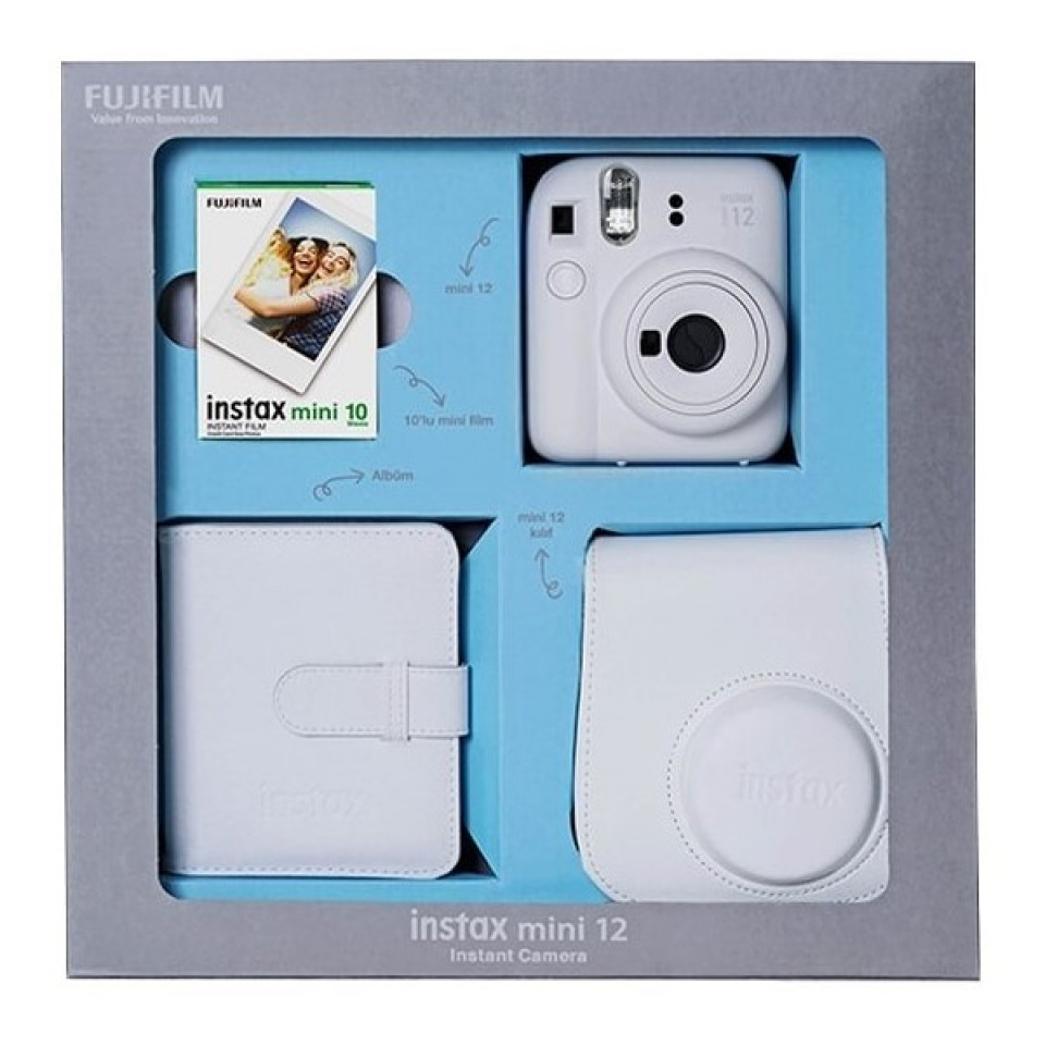 FUJIFILM Instax Mini 12 Clay White+Box