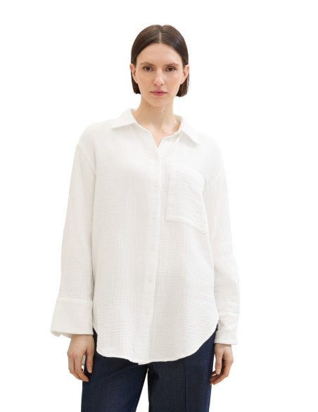 Tom Tailor - STRUCTURED BLOUSE SHIRT