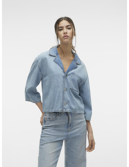 Vero Moda - VMDIXIE 3/4 DENIM SHIRT JACKET ME309