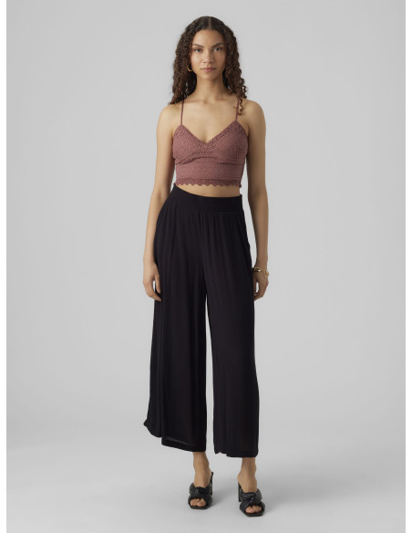 Vero Moda - VMHONEY LACE V-NECK CROPPED TOP WVN GA