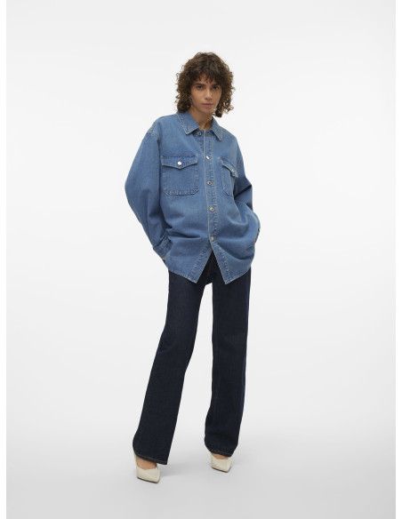 Vero Moda - VMNAYA OVERSIZED DENIM SHIRT MIX NOOS