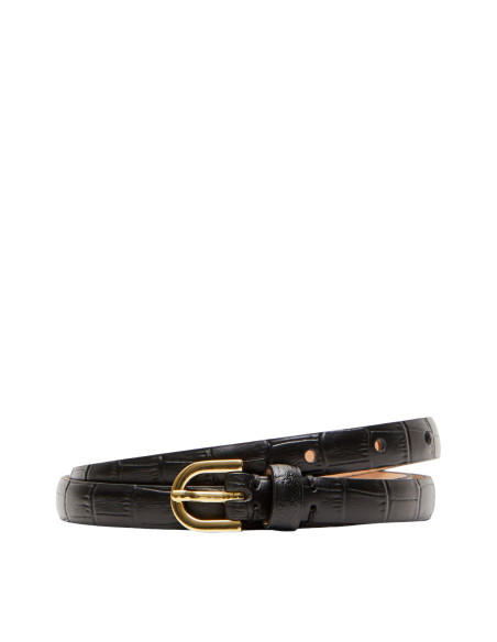 კლასიკური ქამარი ქალის SELECTED FEMME - SLFBARBA SLIM CROCO BELT