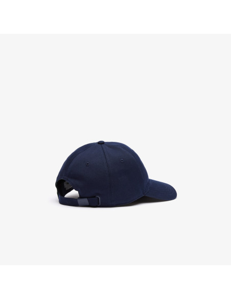 ქალის კეპი Lacoste - UNISEX LACOSTE ADJUSTABLE ORGANIC COTTON TWILL CAP