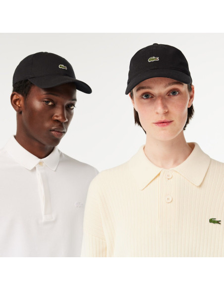 ქალის კეპი Lacoste - Unisex Lacoste Organic Cotton Twill Cap