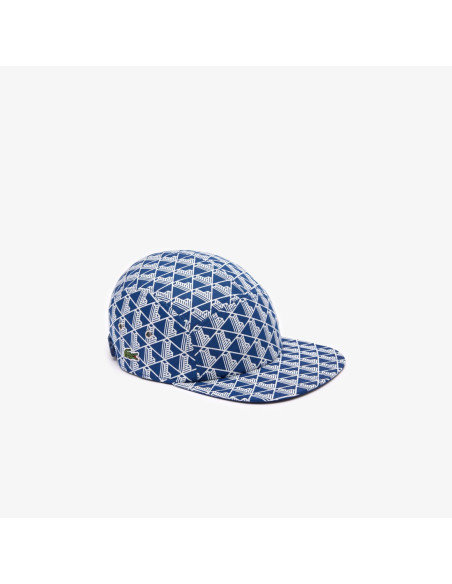 ქალის კეპი Lacoste - Unisex Monogram Print Twill Jockey Cap