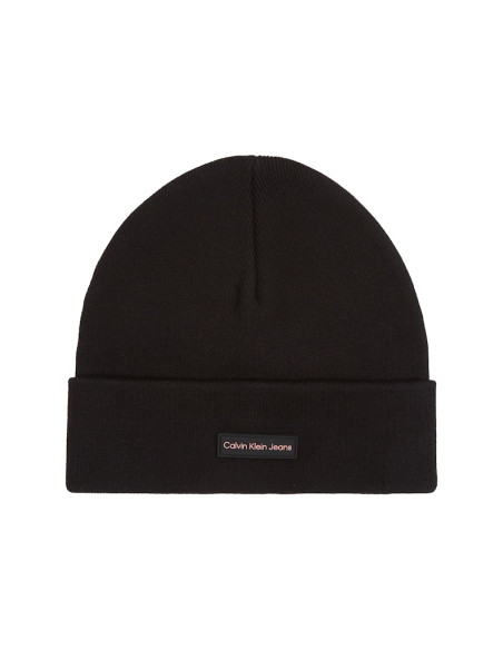 ქალის ქუდი CALVIN KLEIN - INST PATCH BEANIE