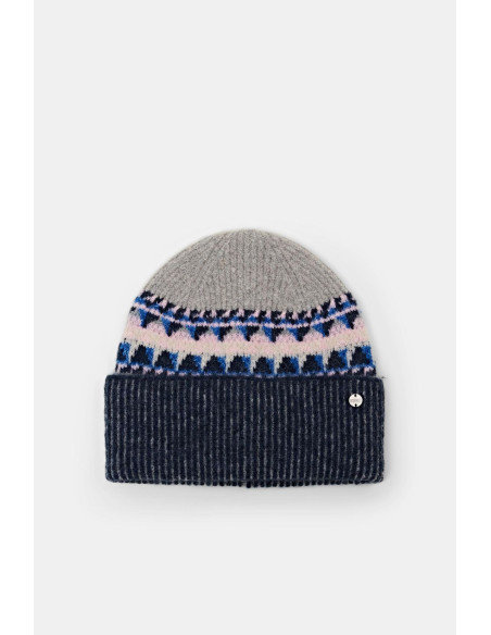 ქალის ქუდი ESPRIT - Ribbed Graphic Beanie