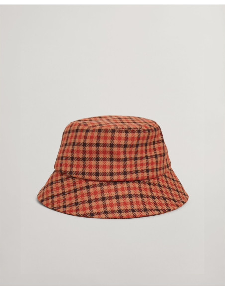 ქალის ქუდი Gant - D1. CHECK BUCKET HAT