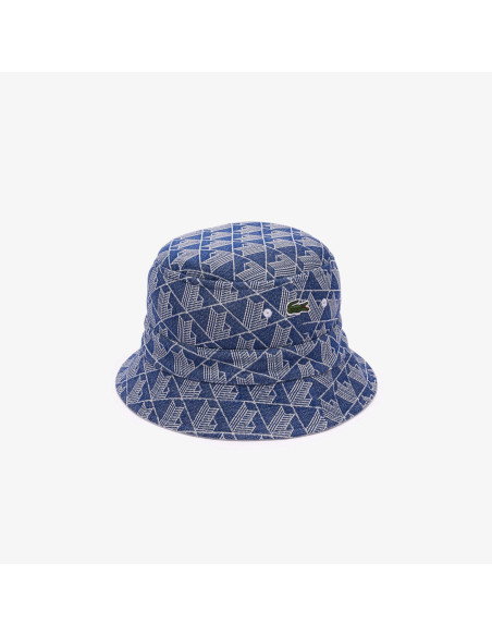 ქალის ქუდი Lacoste - REVERSIBLE SIGNATURE MONOGRAM JACQUARD BUCKET HAT