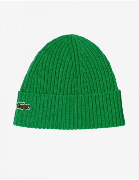 ქალის ქუდი Lacoste - Unisex Ribbed Wool Beanie