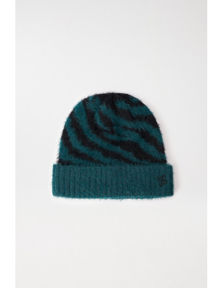 ქალის ქუდი Salsa Jeans - BEANIE WITH ANIMAL PRINT