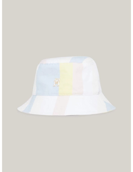 ქალის ქუდი Tommy Hilfiger - BEACH SUMMER STRIPES BUCKET HAT