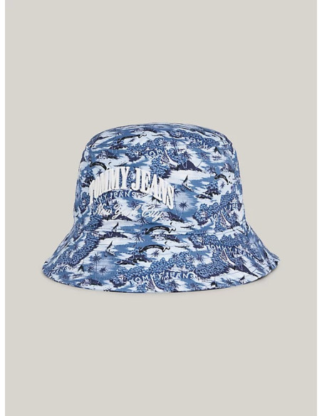 ქალის ქუდი Tommy Jeans - TJW HOT SUMMER BUCKET HAT PRINT