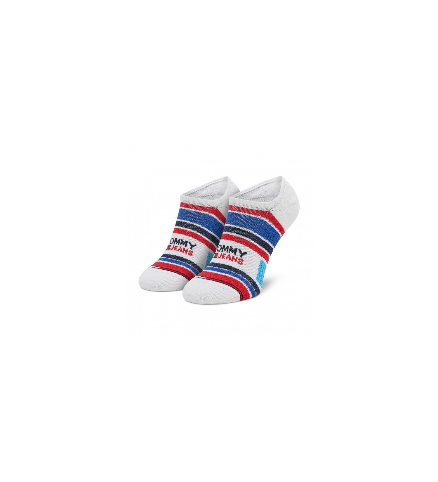 ქალის წინდა Tommy Jeans - TH UNI TJ NO SHOW HIGH CUT 1P MULTICOLOR STRIPE