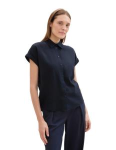 Tom Tailor - SHORTSLEEVE BLOUSE WITH LINEN