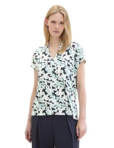 Tom Tailor - T-SHIRT CREPE V-NECK