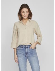 VILA - VILANIA BUTTON 3/4 SHIRT - NOOS