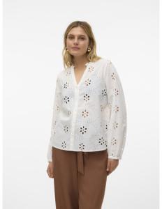 Vero Moda - VMKIBINA L/S V-NECK BLOUSE WVN BTQ