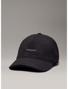 ქალის კეპი CALVIN KLEIN - METAL LETTERING WOOL CAP