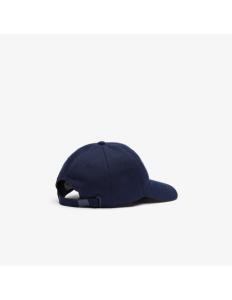 ქალის კეპი Lacoste - UNISEX LACOSTE ADJUSTABLE ORGANIC COTTON TWILL CAP