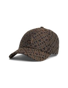 ქალის კეპი Tommy Hilfiger - TH MONOGRAM JACQUARD CAP