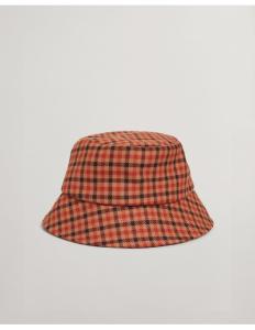 ქალის ქუდი Gant - D1. CHECK BUCKET HAT