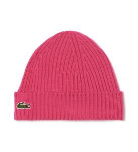 ქალის ქუდი Lacoste - Unisex Ribbed Wool Beanie