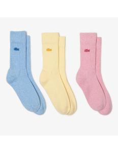 ქალის წინდა Lacoste - UNISEX 3-PACK ORGANIC COTTON SOCKS