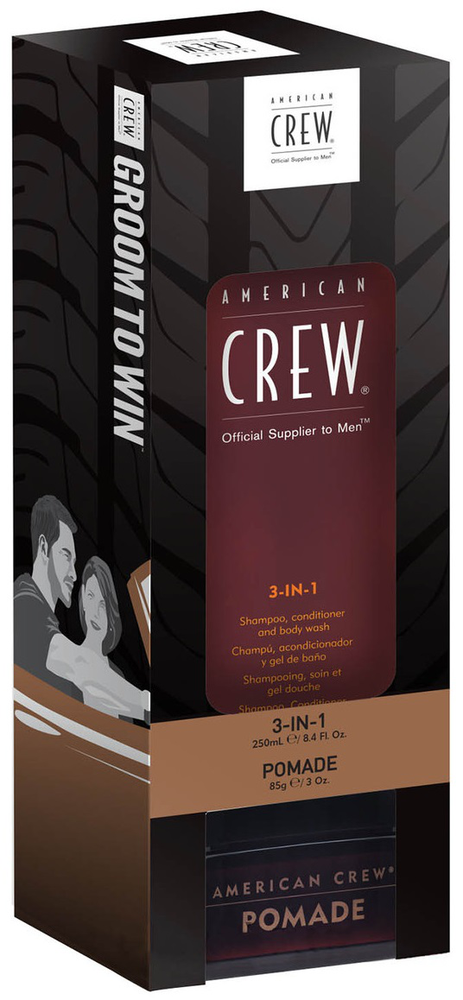 American Crew კაცის თმის & სხეულის მოვლის ნაკრები