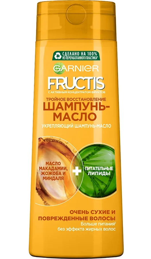 Garnier Fructis Triple Recovery შამპუნი 400 მლ