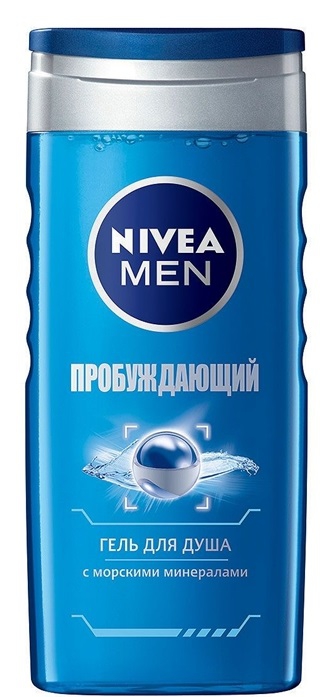 Nivea Awakening 2-1 Men შხაპ-გელი 250 მლ